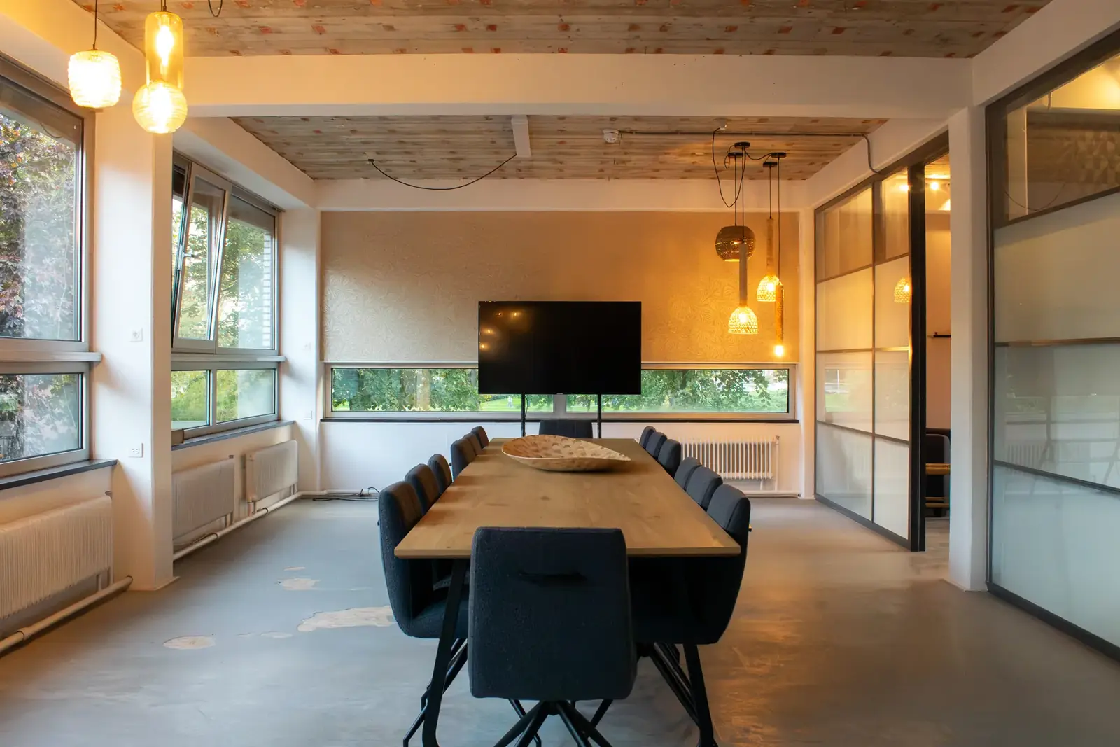 Opstelling boardroom in de Studio